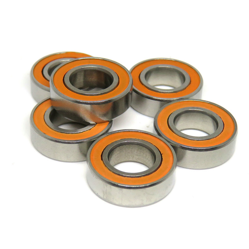 8x16x5mm S688C 2OS Stainless Steel Ceramic Hybrid Orange Sealed bearings SMR688 2RS CB S688C-ZZ